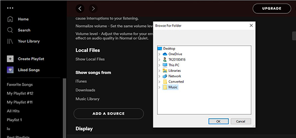 upload local files to spotify