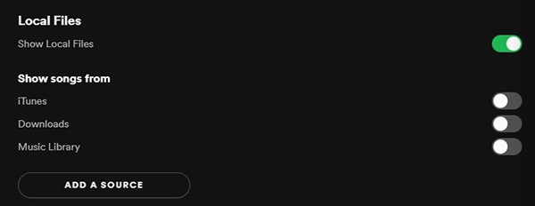 add a source to the spotify app