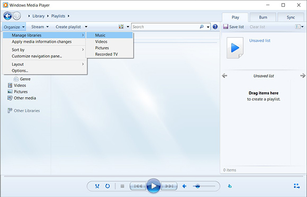 play spotify with rainmeter via windows media player