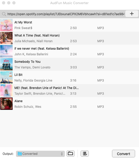 import spotify to audfun music converter
