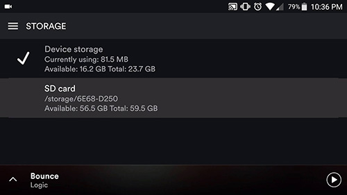 spotify to sd card