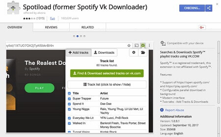 spotify vk downloader chrome extension