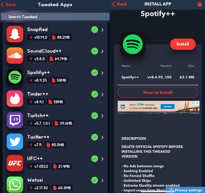 install spotify++ from tweakbox