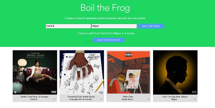 boil the frog spotify plugins