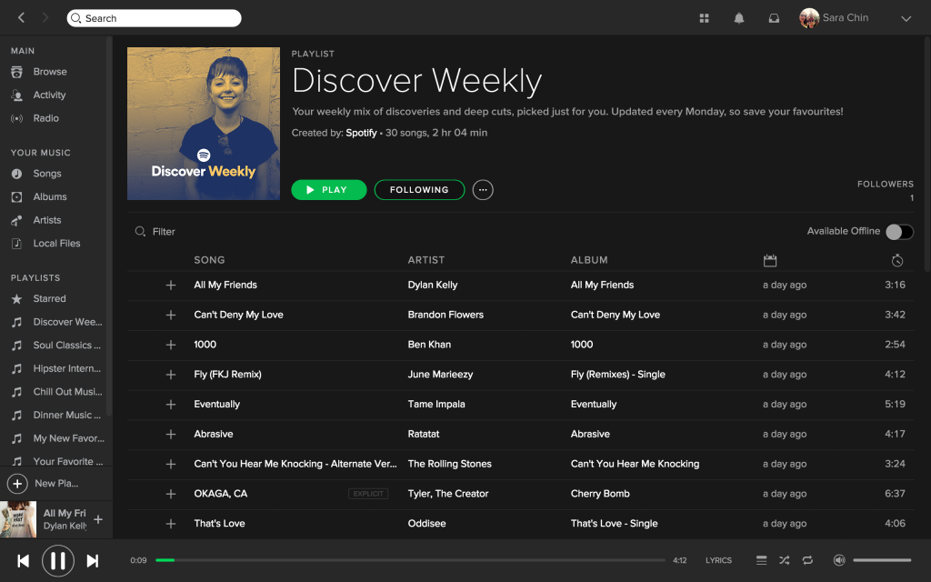 discover weekly spotify plugins
