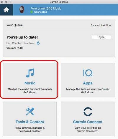 sync spotify on garmin watch