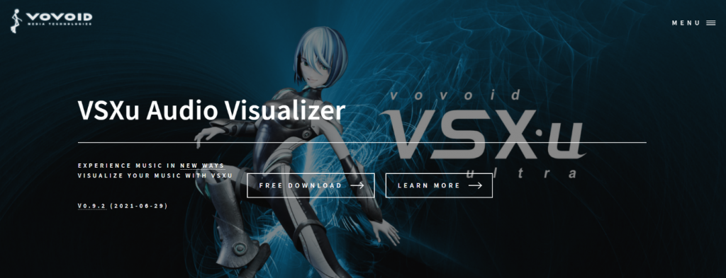vsxu audio visualizer for spotify
