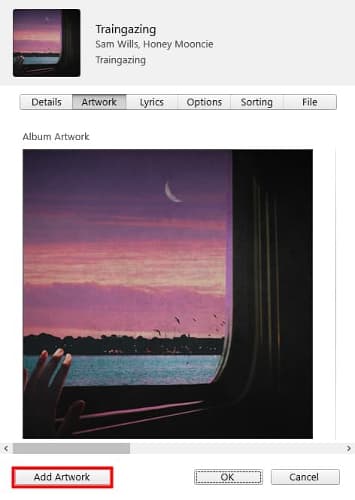 add artwork to change spotify album art