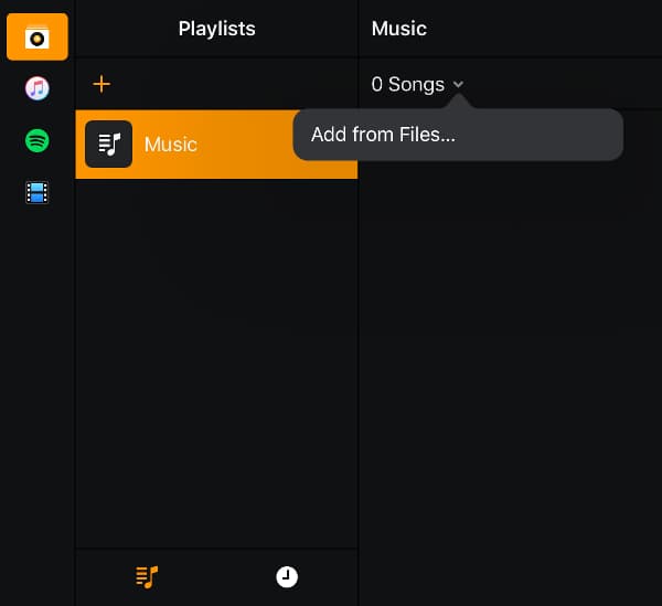 add from files on djay pro ios