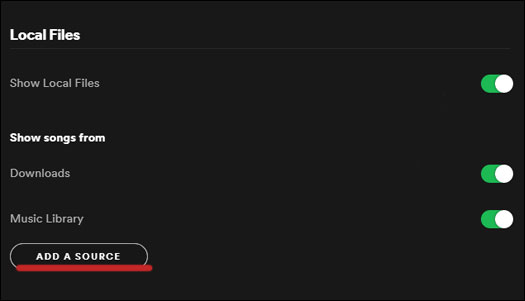 add a source to spotify
