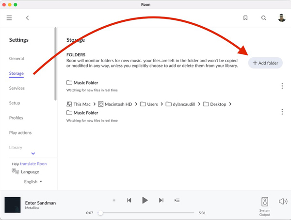 add spotify to roon
