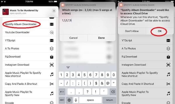 download spotify playlist to iphone by shortcuts