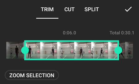 edit a video in inshot