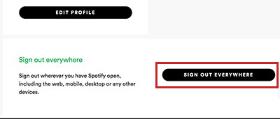 spotify account sign out everywhere