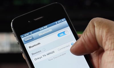 connect spotify to onkyo receiver by bluetooth