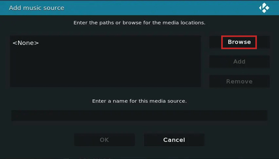 add music source on kodi