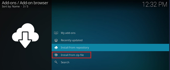 kodi install from zip file