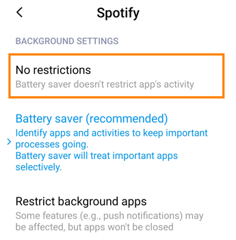 How to Allow Spotify Play in Background