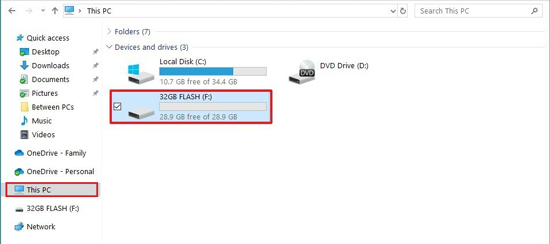 move spotify downloads to usb drive