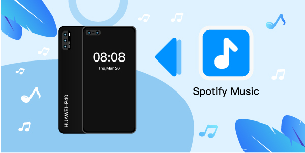 spotify music on huawei p40 p50