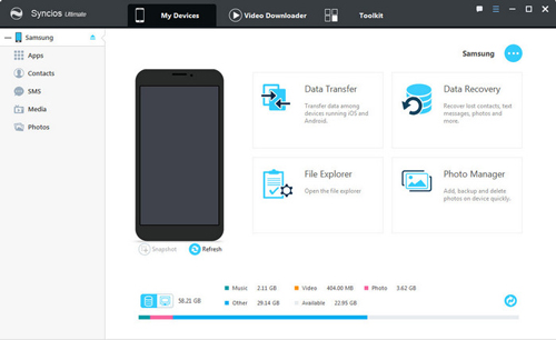 syncios android manager