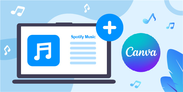 spotify music to canva