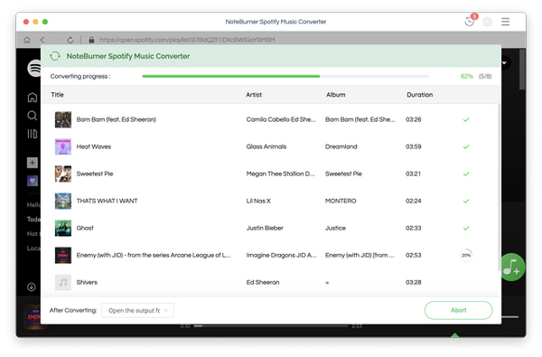 download music by noteburner spotify music converter