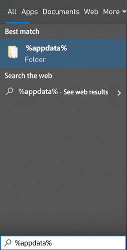 delete appdata to fix spotify black screen