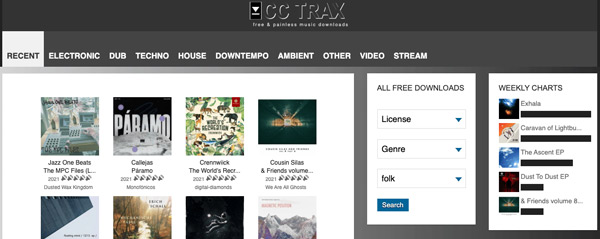 cctrax where to download free music
