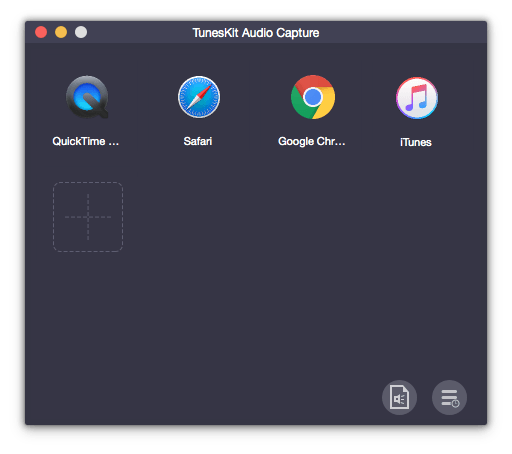 tuneskit audio capture for mac interface