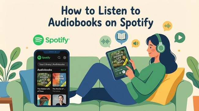 how to listen to audiobooks on spotify