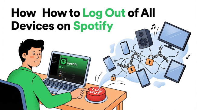 how to log out of all devices on spotify