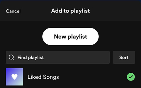add to playlist on mobile