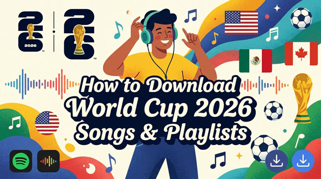 how to download world cup 2026 songs and playlist