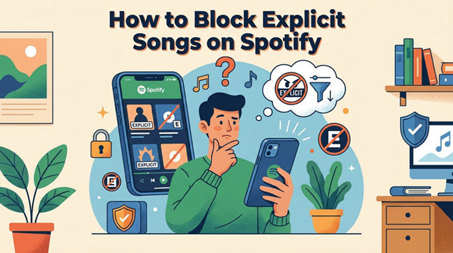 how to block explicit songs on spotify