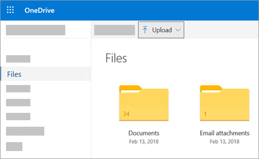 upload to onedrive via web
